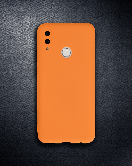 Huawei P Smart 2019 Kılıf Nano İçi Kadife Silikon - Turuncu