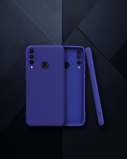 Huawei Y6p Kılıf First Silikon - Lacivert
