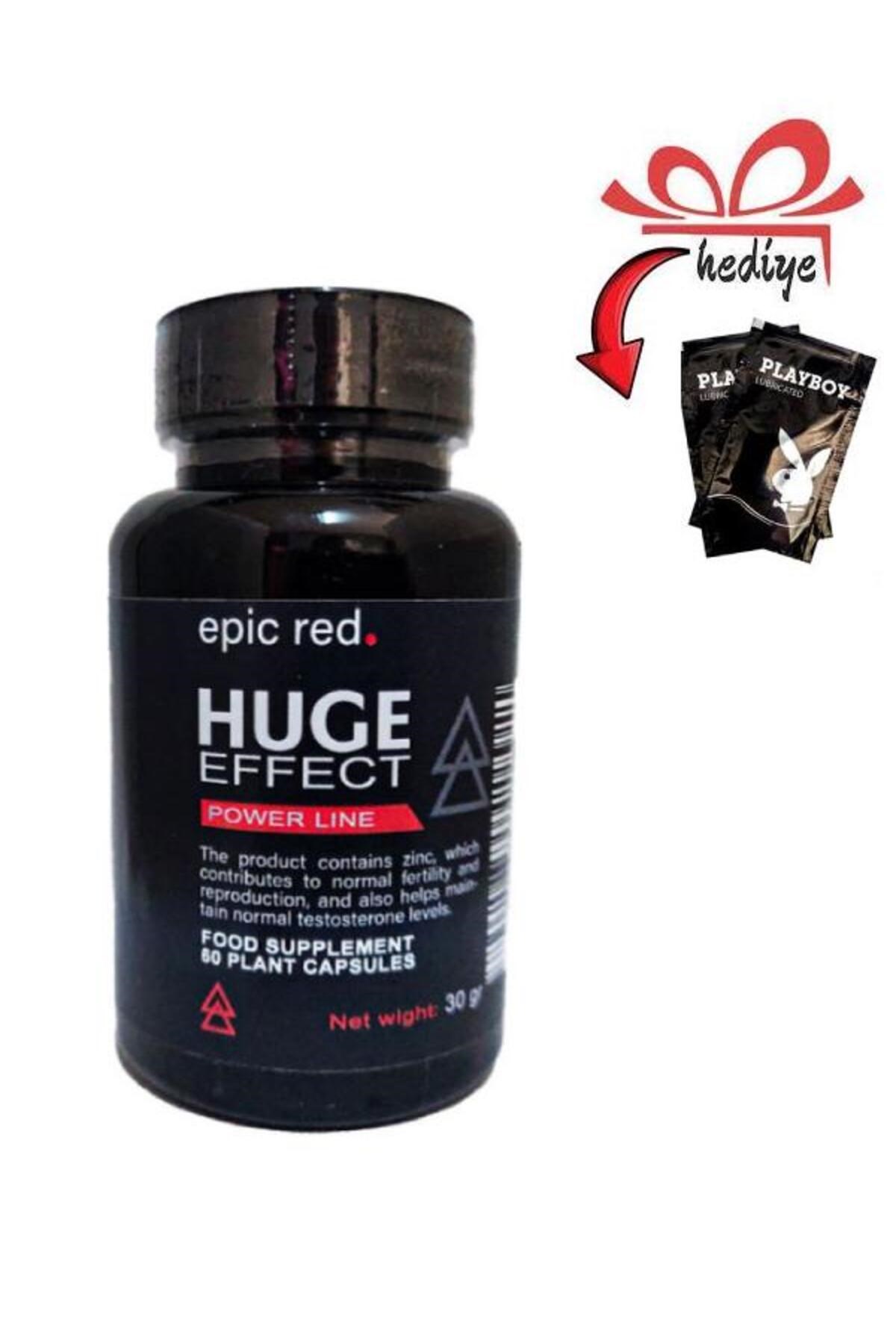 Huge Effect Erkeklere Özel Destekleyici 60'lı x 1 ad +Kayganlaştırıcı Jelle