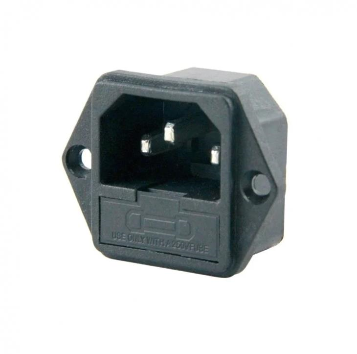 IC-213 Power Soket Erkek Fuseli Kulaklı