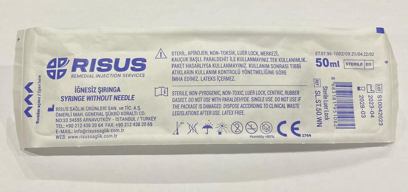 İğnesiz Şırınga Luer Lock - 50 ML