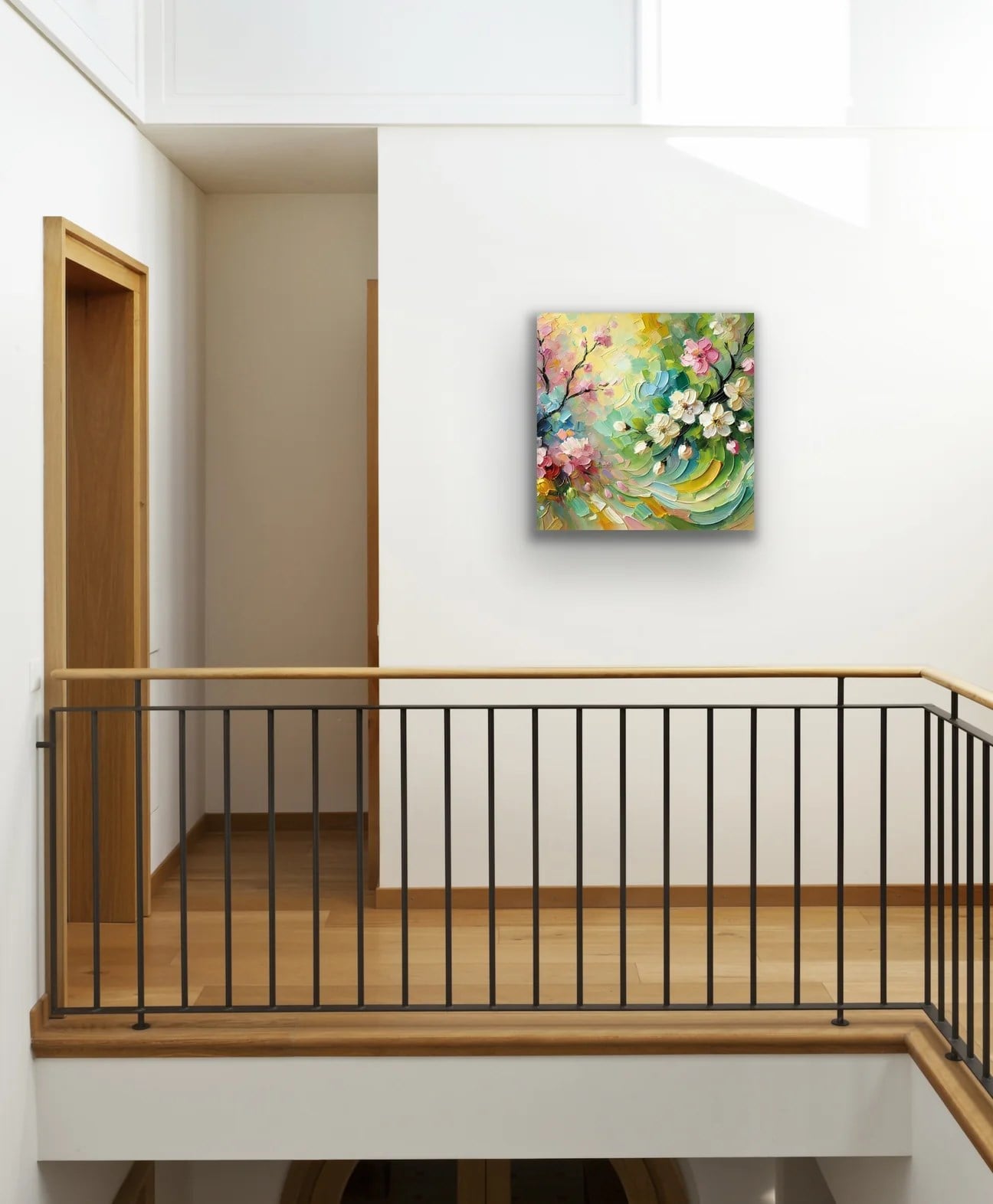 İlkbahar Mevsimi Kanvas Tablo 60x60cm