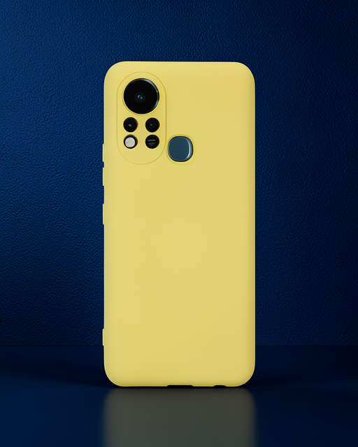 İnfinix Hot 11s Kılıf Nano İçi Kadife Silikon - Sarı