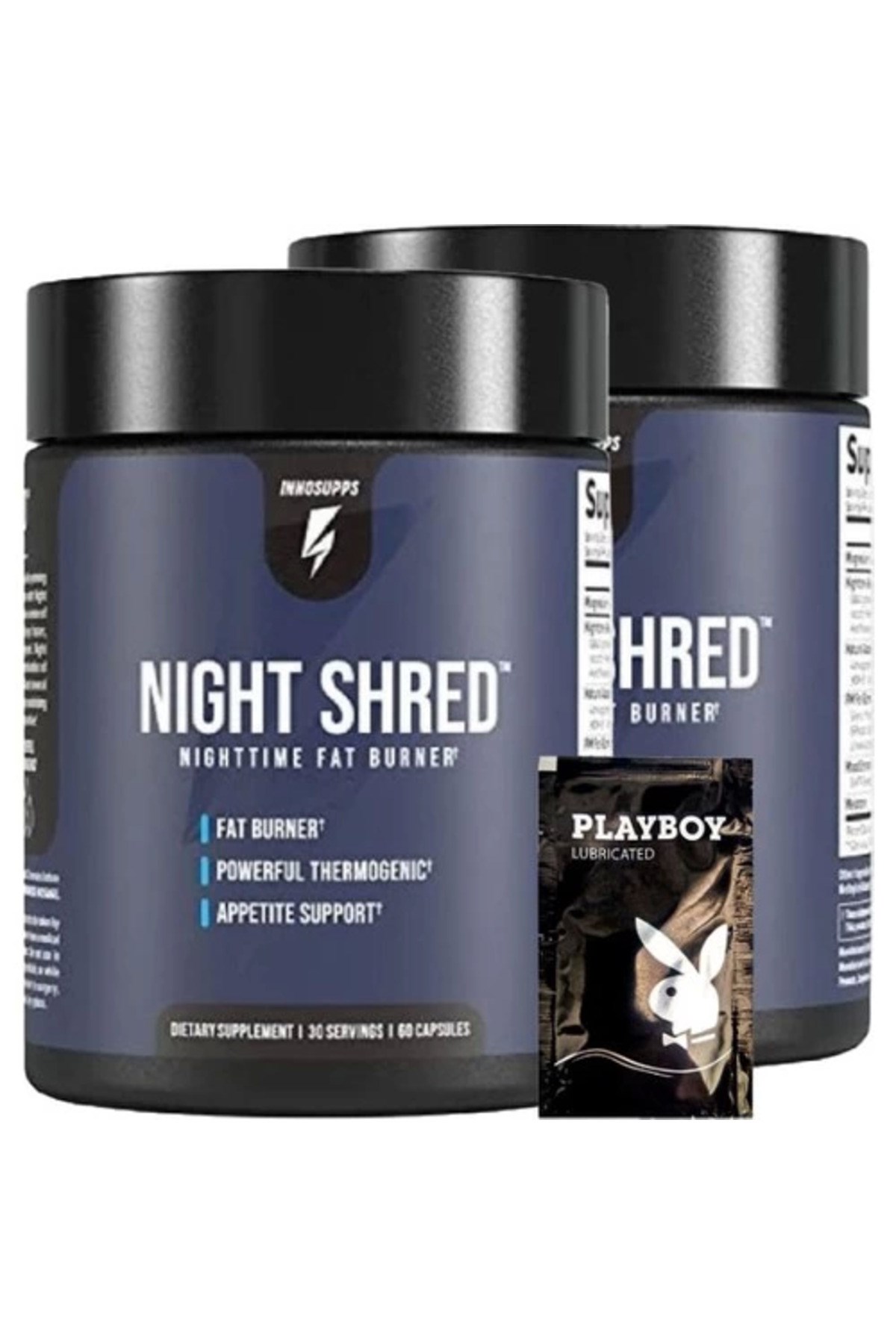 Innosupps 2li Night Shred Nighttime Fat Burner 60 Caps + 1 Hediyeli Jel