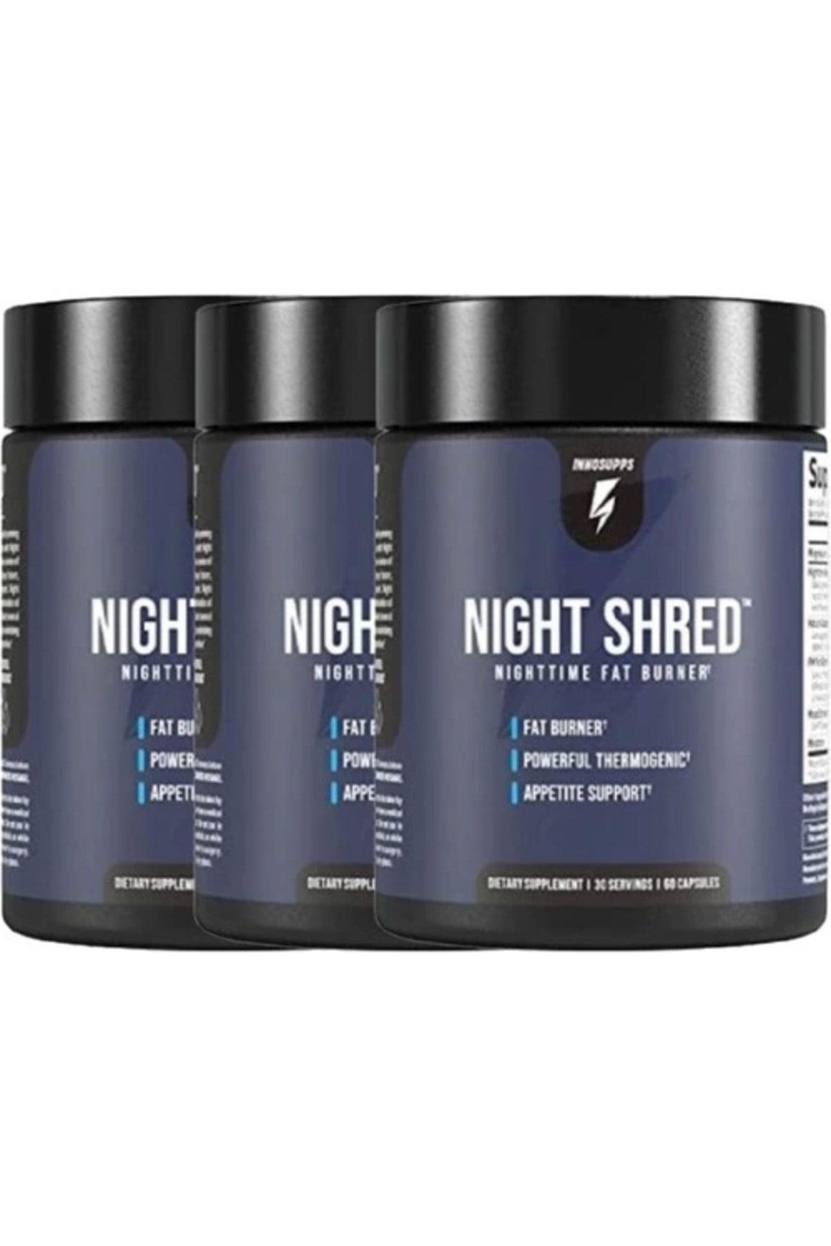 Innosupps Night Shred 3Lü Adet Nighttime Fatburner Tvipof-92-4:0395 60 Caps