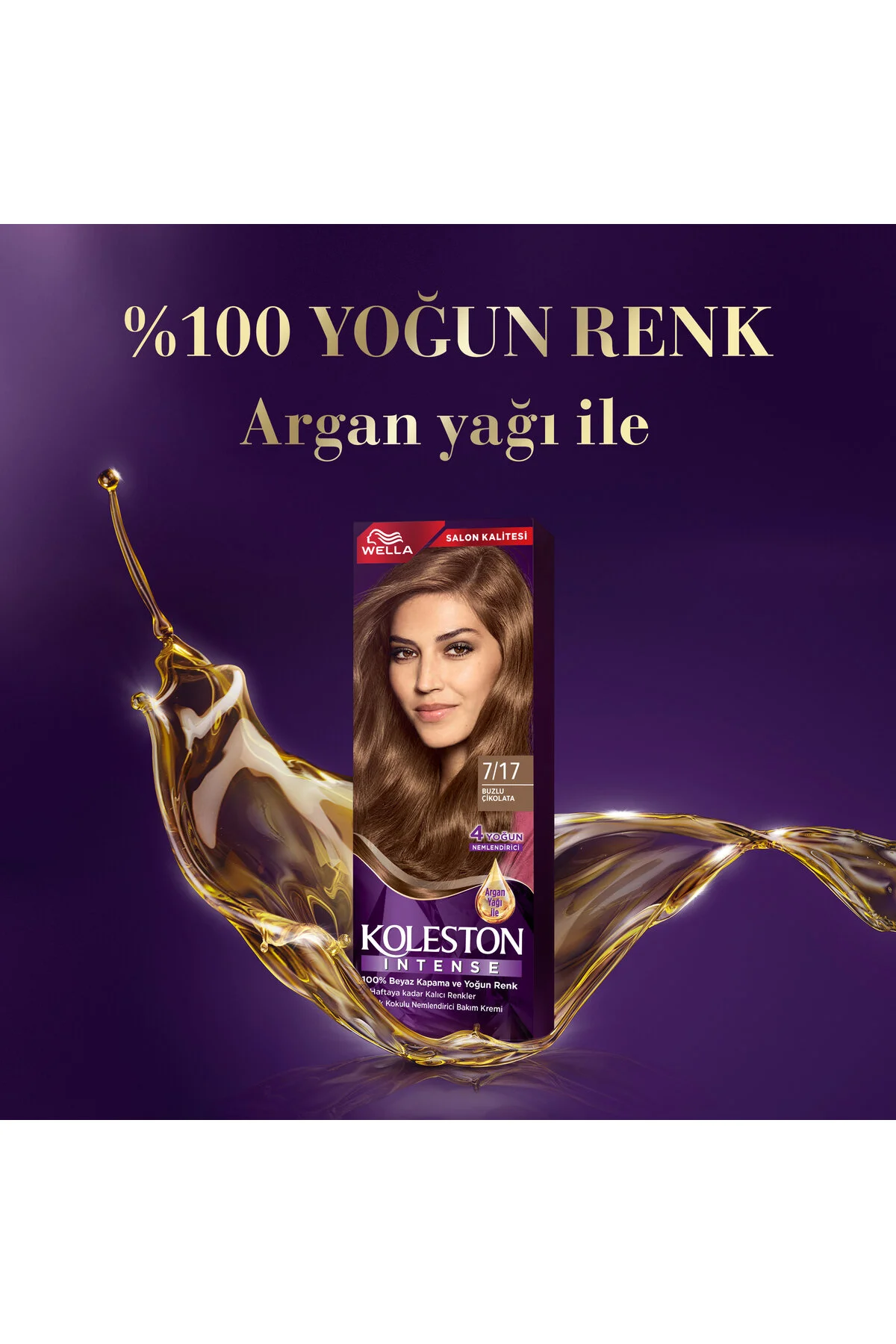 İNTENSE SAÇ BOYASI & NO: 7/17 BUZLU ÇİKOLATA