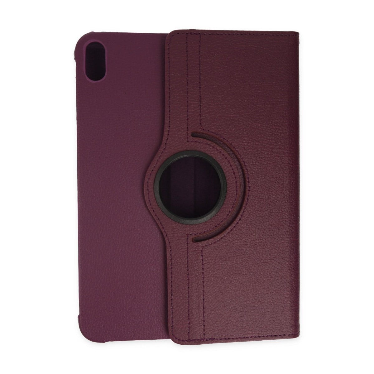iPad 2022 10.9 (10.nesil) Kılıf 360 Tablet Deri Kılıf - Mürdüm