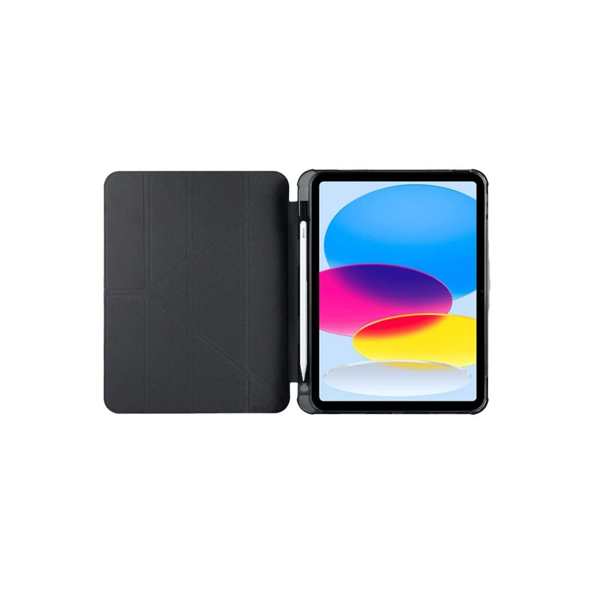 iPad 2022 10.9 (10.nesil) Kılıf Kalemlikli Mars Tablet Kılıfı - Siyah