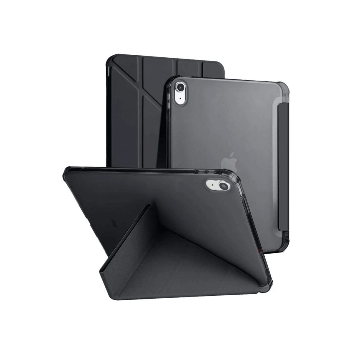 iPad 2022 10.9 (10.nesil) Kılıf Kalemlikli Mars Tablet Kılıfı - Siyah