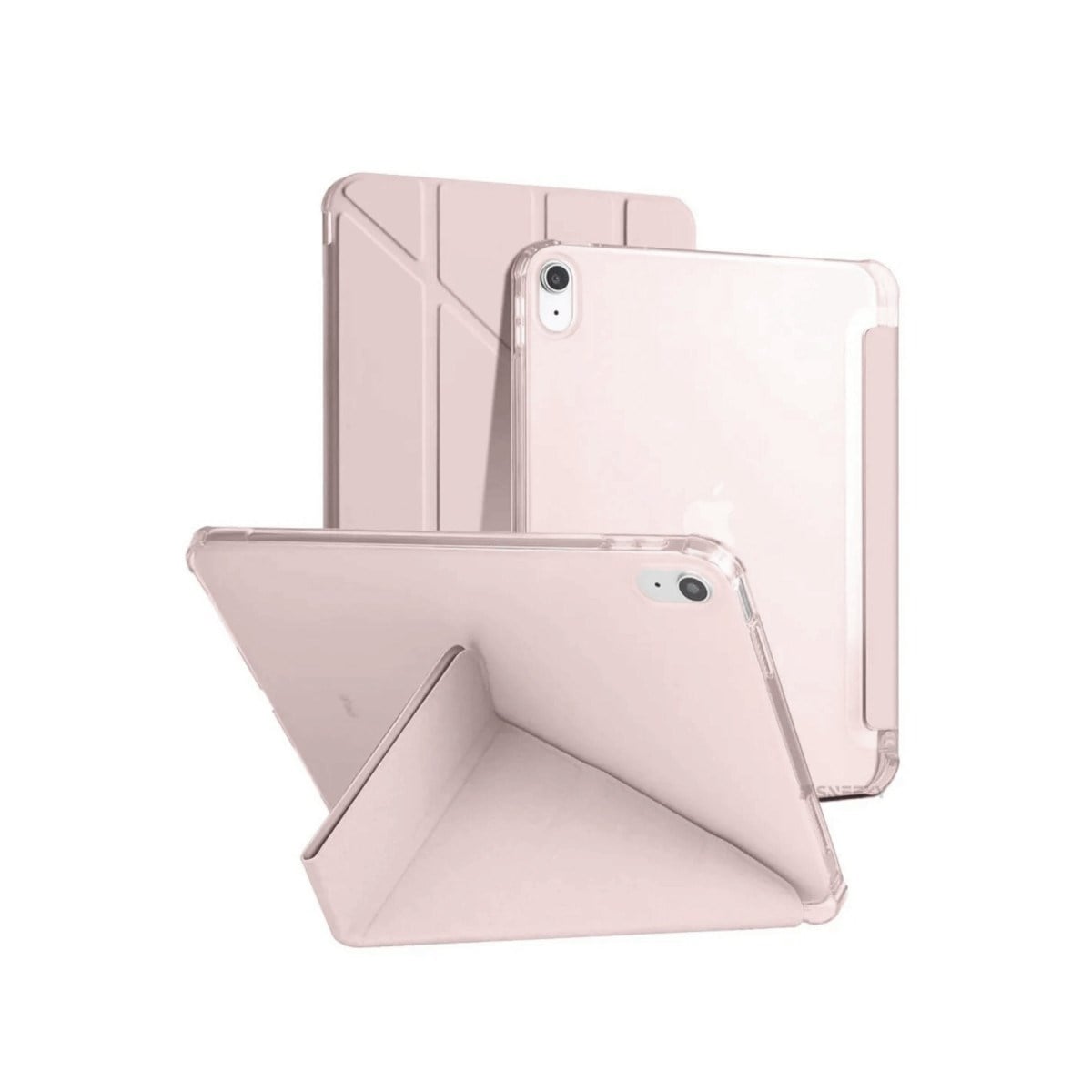 iPad 2022 10.9 (10.nesil) Kılıf Kalemlikli Mars Tablet Kılıfı - Rose Gold