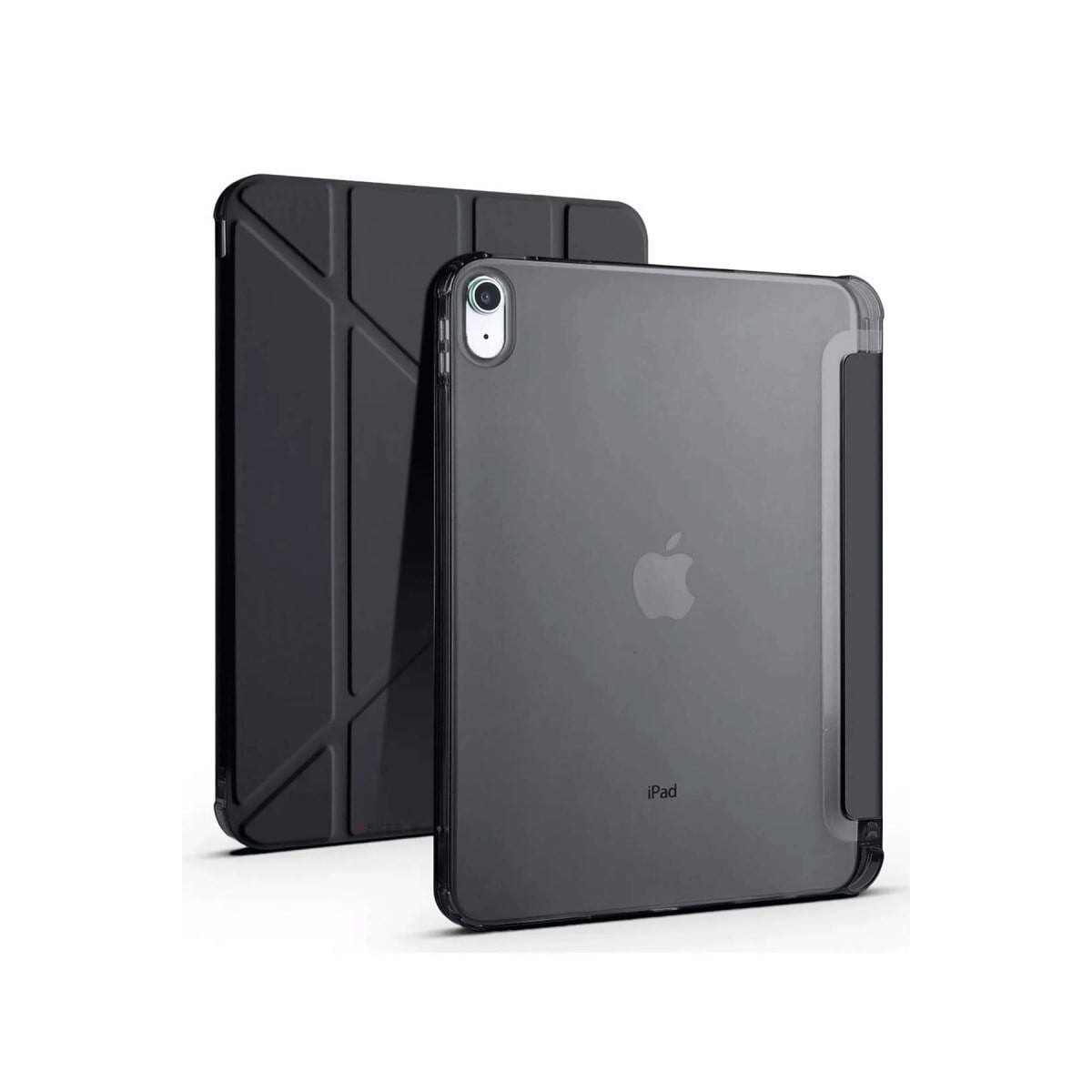 iPad 2022 10.9 (10.nesil) Kılıf Kalemlikli Mars Tablet Kılıfı - Siyah