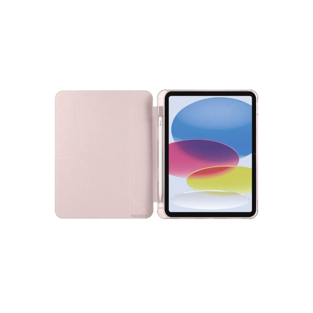 iPad 2022 10.9 (10.nesil) Kılıf Kalemlikli Mars Tablet Kılıfı - Rose Gold