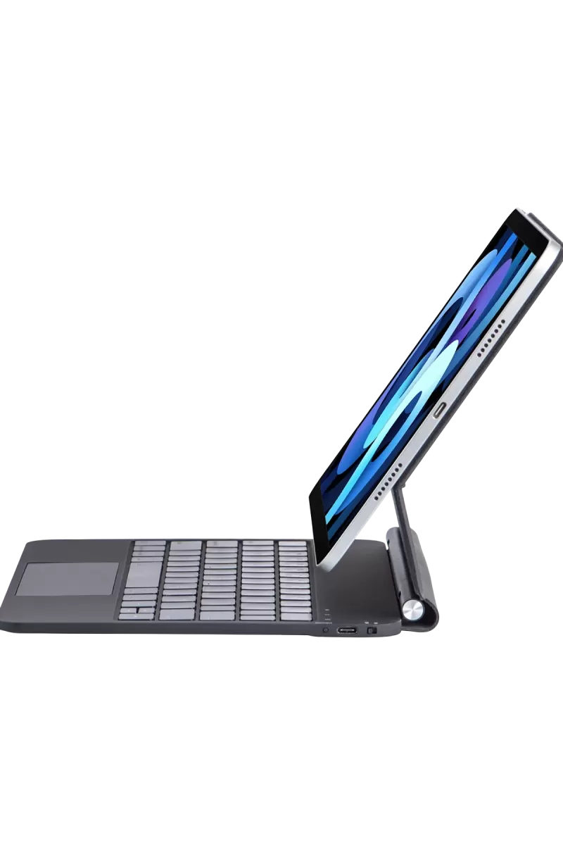 iPad 2022 10.9 (10.nesil) Kılıf X8 Magic Manyetik Klavyeli Tablet Kılıfı - Siyah