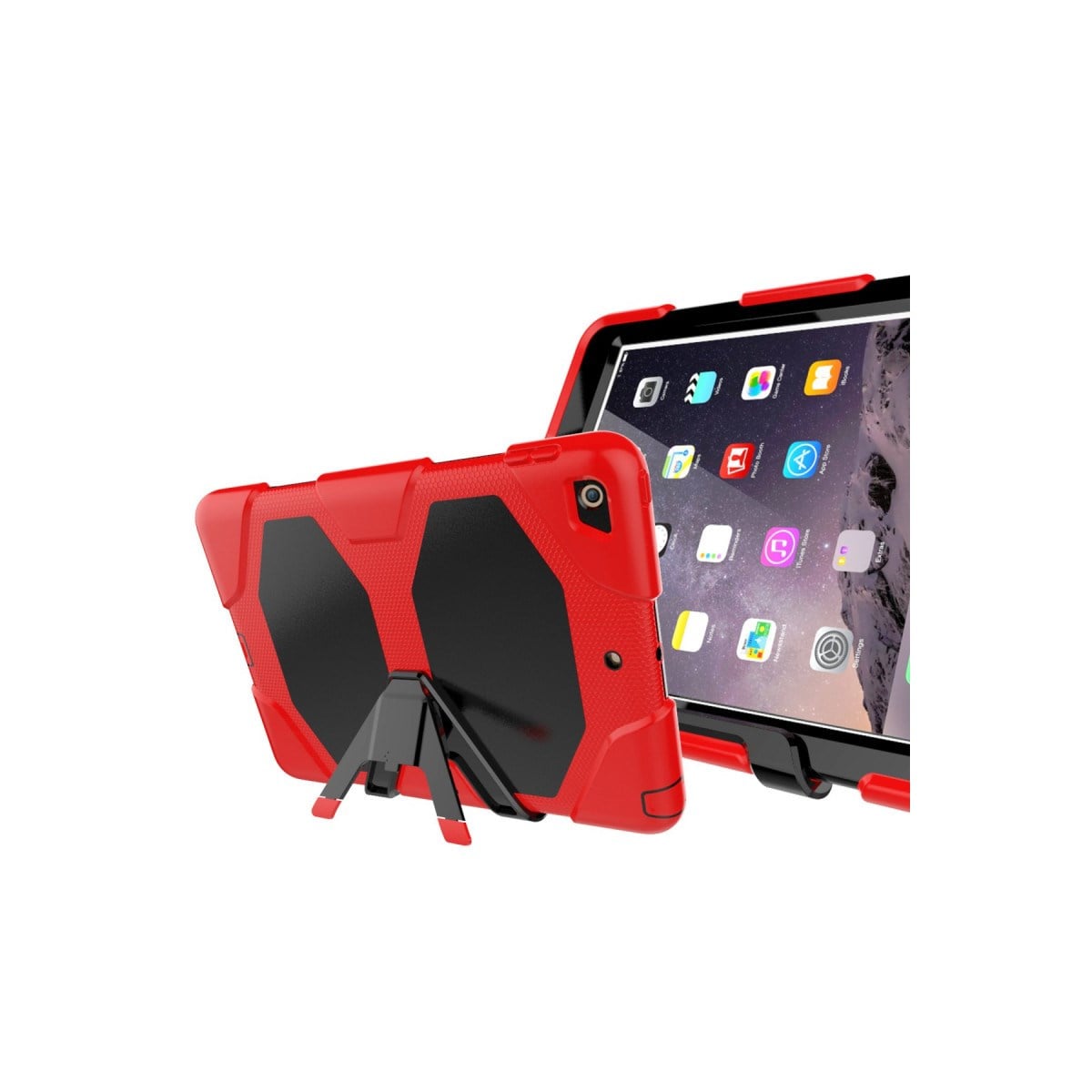 iPad 5 Air 9.7 Kılıf Griffin Tablet Kapak - Kırmızı