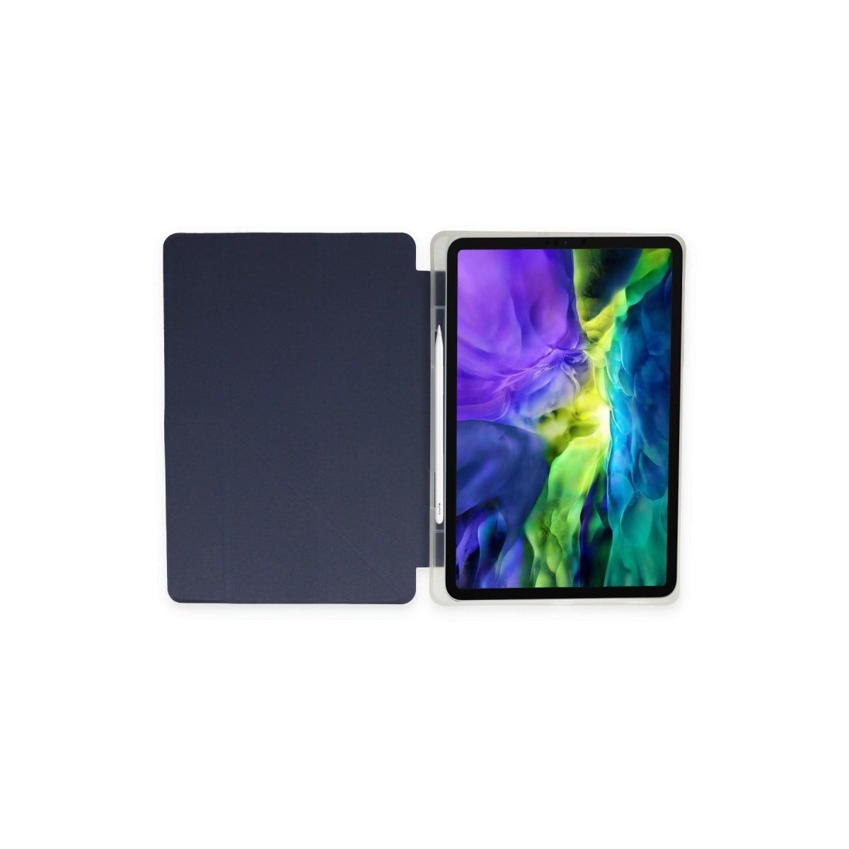 iPad 9.7 (2018) Kılıf Kalemlikli Mars Tablet Kılıfı - Lacivert