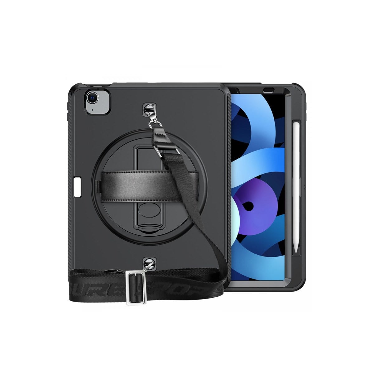 iPad Pro 11 (2020) Kılıf Strap-C Otterbox Tablet Kapak - Siyah
