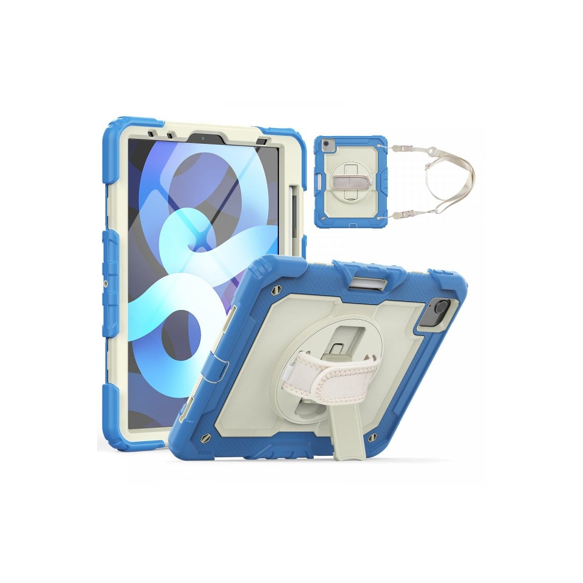 iPad Pro 11 (2020) Kılıf Strap New Tablet Kapak - Mavi