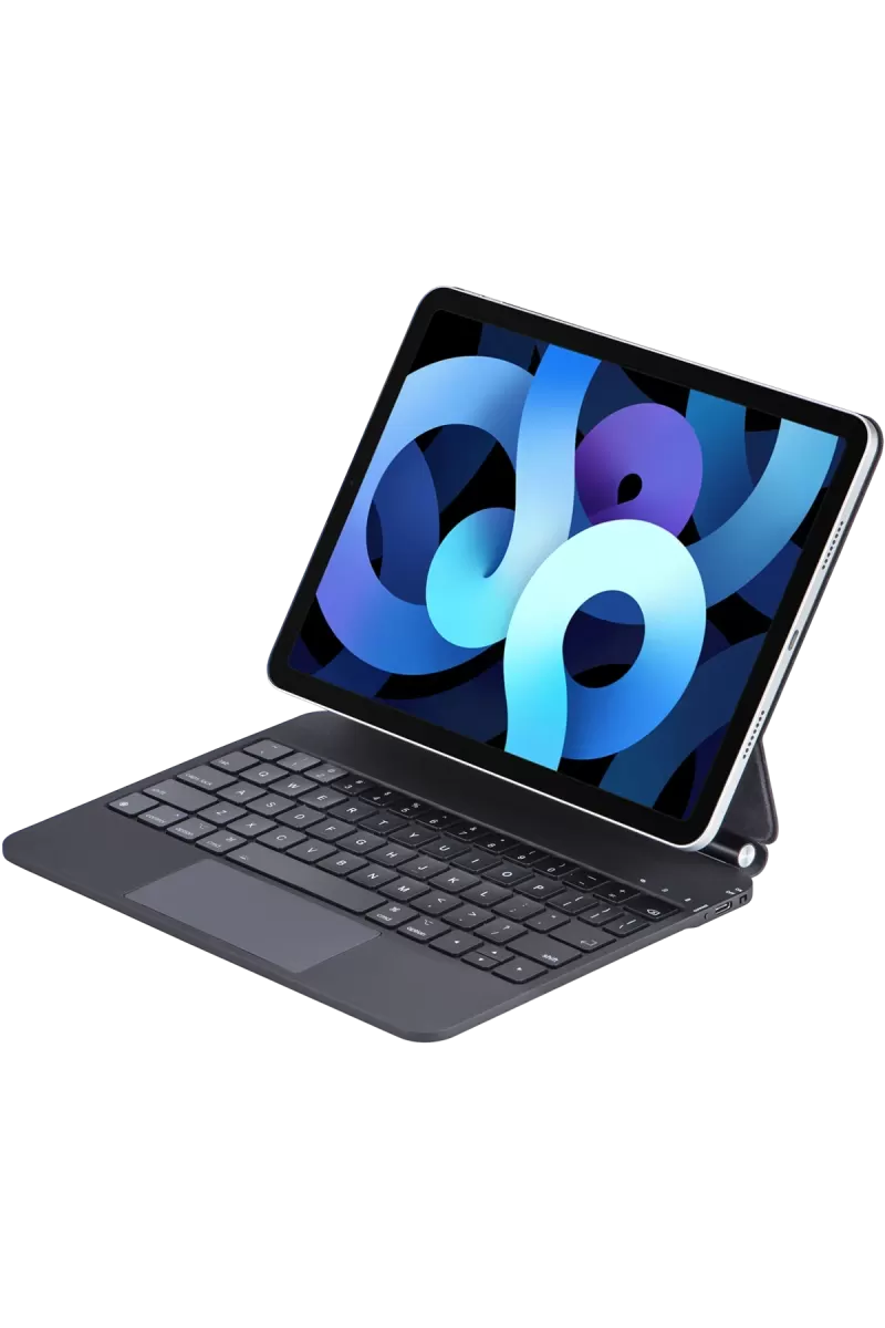 iPad Pro 11 (2022) Kılıf X7 Magic Manyetik Klavyeli Tablet Kılıfı - Siyah