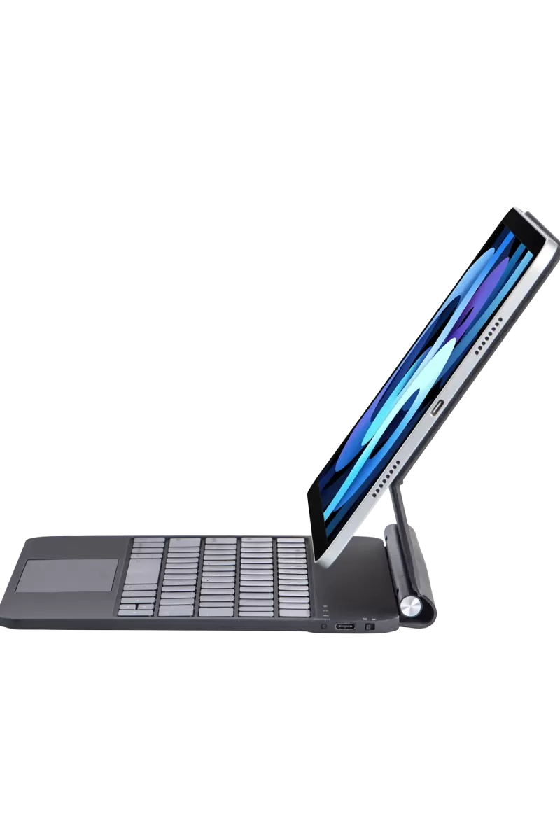 iPad Pro 11 (2022) Kılıf X7 Magic Manyetik Klavyeli Tablet Kılıfı - Siyah