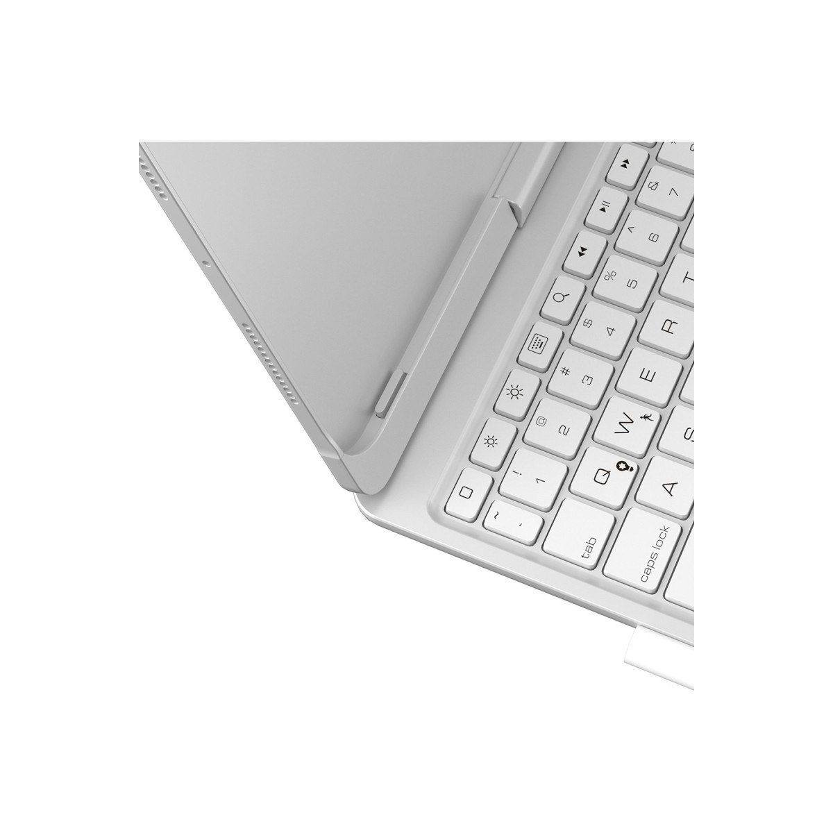 iPad Pro 11 (2024) F11 ATS Kılıf Magic Dönen Klavyeli Tablet Kılıf - Gümüş