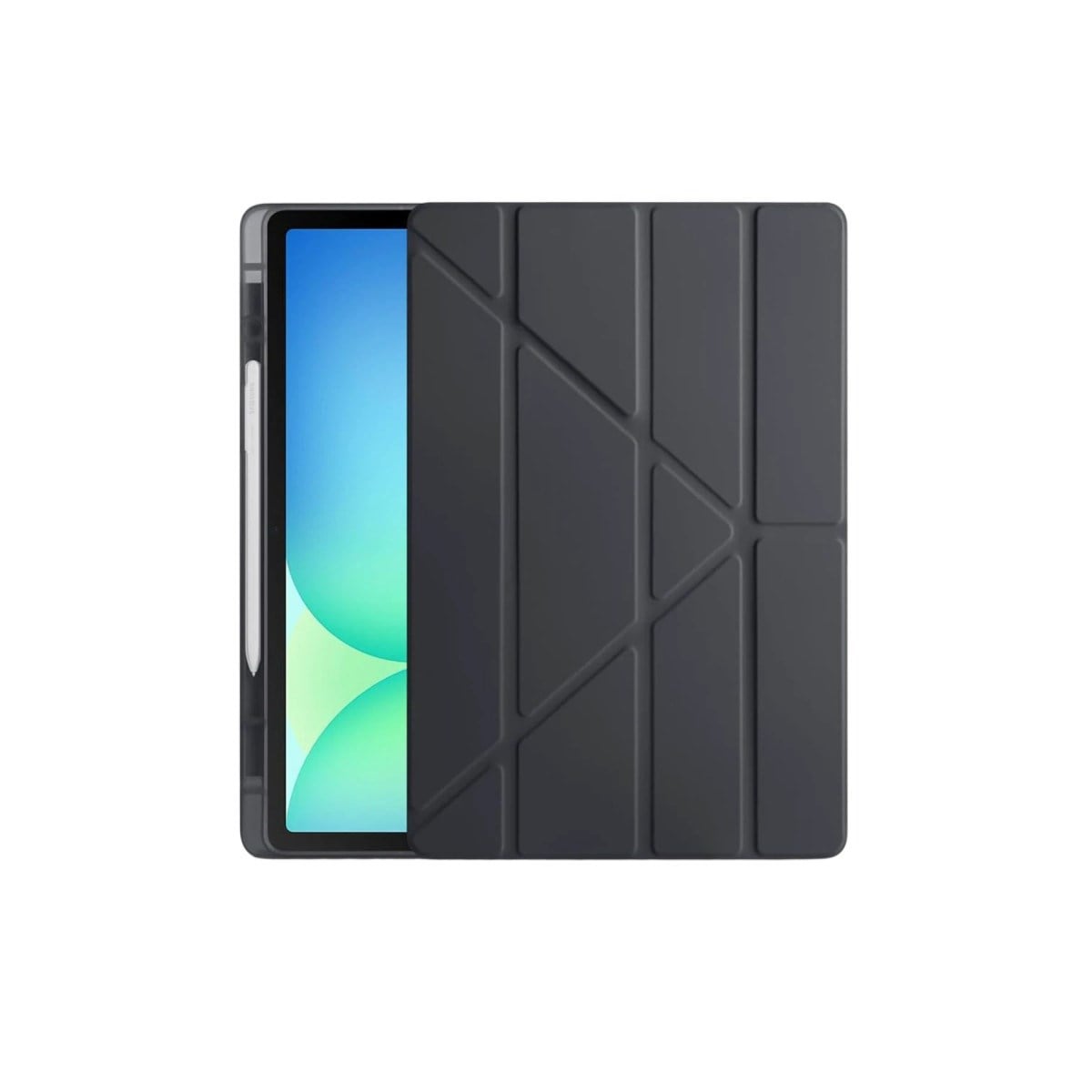 iPad Pro 11 (2024) Kılıf Kalemlikli Hugo Tablet Kılıfı - Siyah