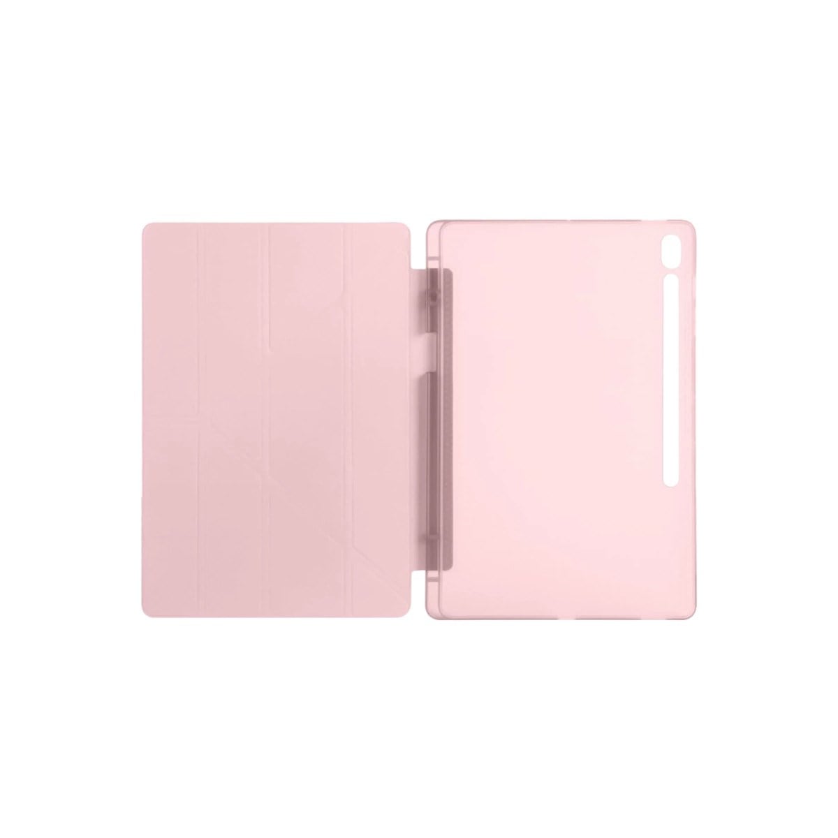 iPad Pro 11 (2024) Kılıf Kalemlikli Hugo Tablet Kılıfı - Rose Gold