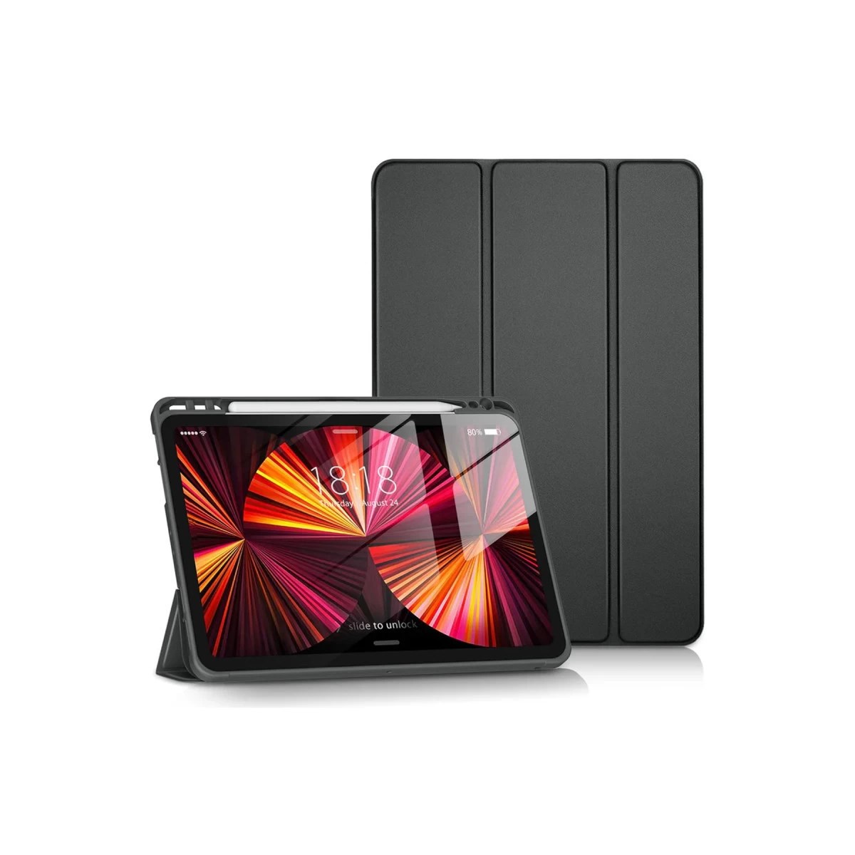 iPad Pro 11 (2024) Kılıf Tablet Smart Kılıf - Siyah