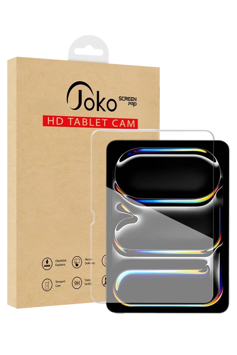 iPad Pro 13 (2024) 2in1 HD Tablet Cam Ekran Koruyucu - Şeffaf