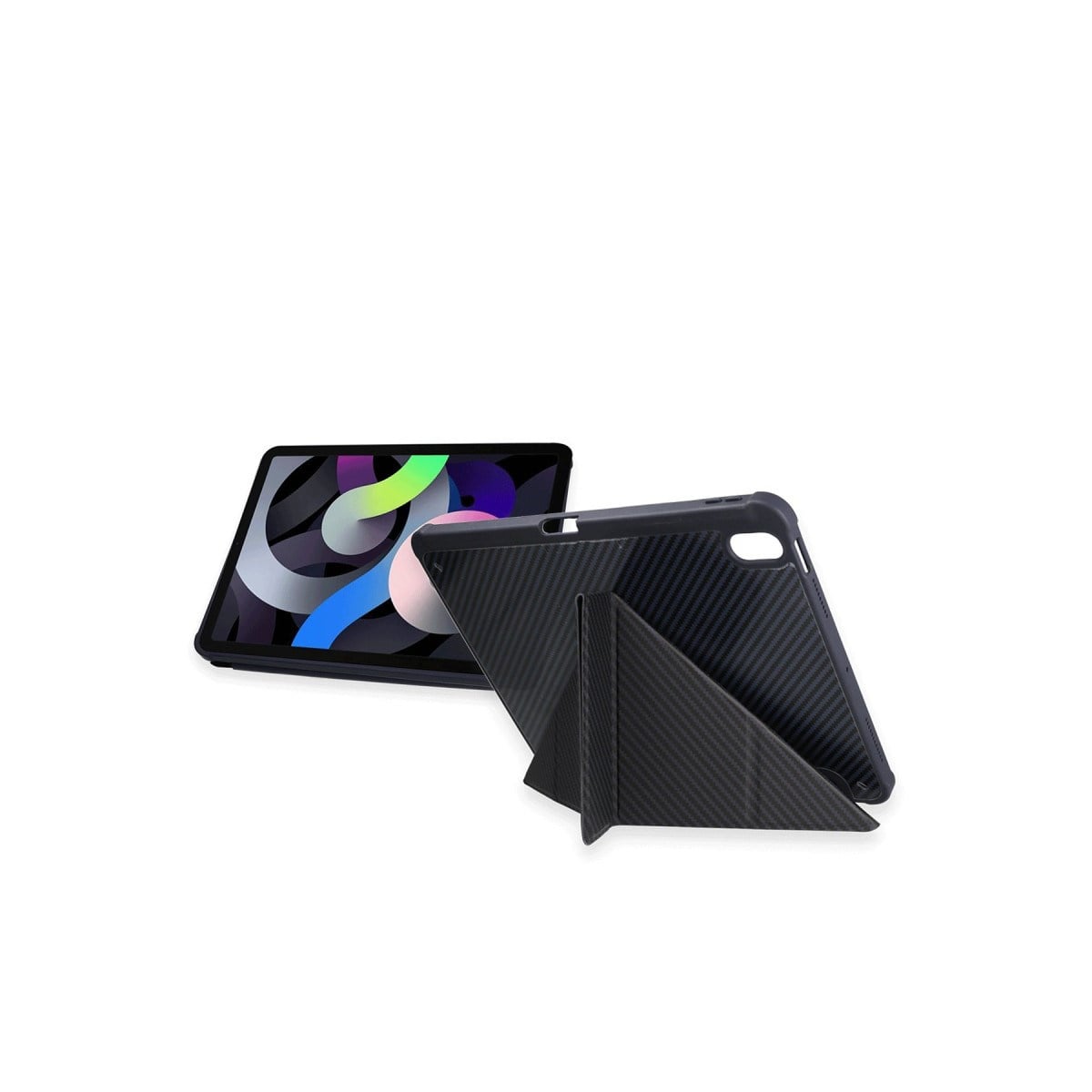 iPad Pro 13 (2024) Kılıf Color Karbon Tablet Kılıfı - Siyah