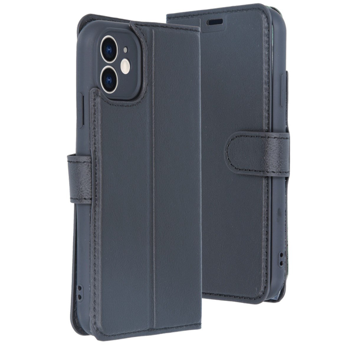 iPhone 11 Kılıf Trend S Plus Kapaklı Kılıf - Siyah