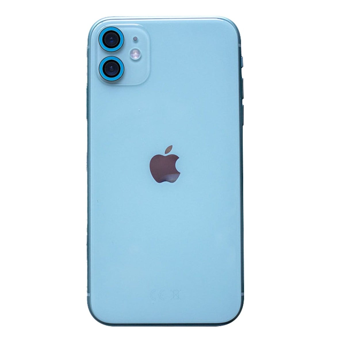 iPhone 11 Neon Fosforlu Kamera Lens - Mavi