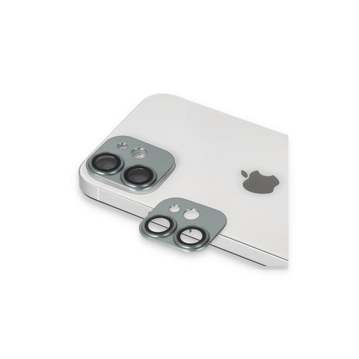 iPhone 11 Pers Alüminyum Kamera Lens - Yeşil