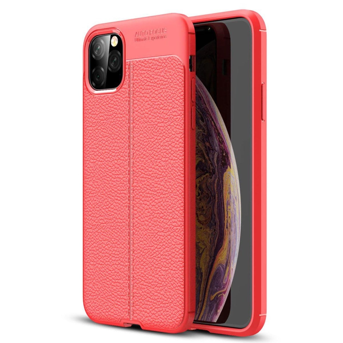 iPhone 11 Pro Kılıf Auto Focus Kapak - Kırmızı