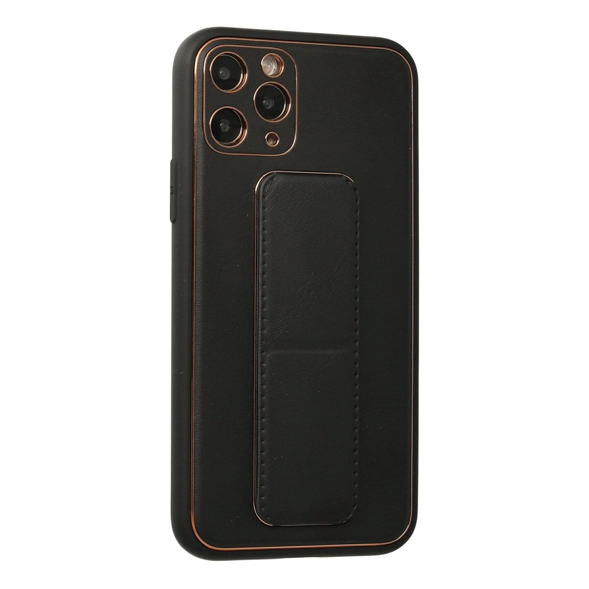 iPhone 11 Pro Kılıf Coco Deri Standlı Kapak - Siyah