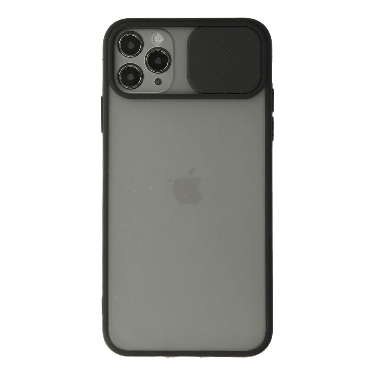 iPhone 11 Pro Kılıf Palm Buzlu Kamera Sürgülü Silikon - Siyah