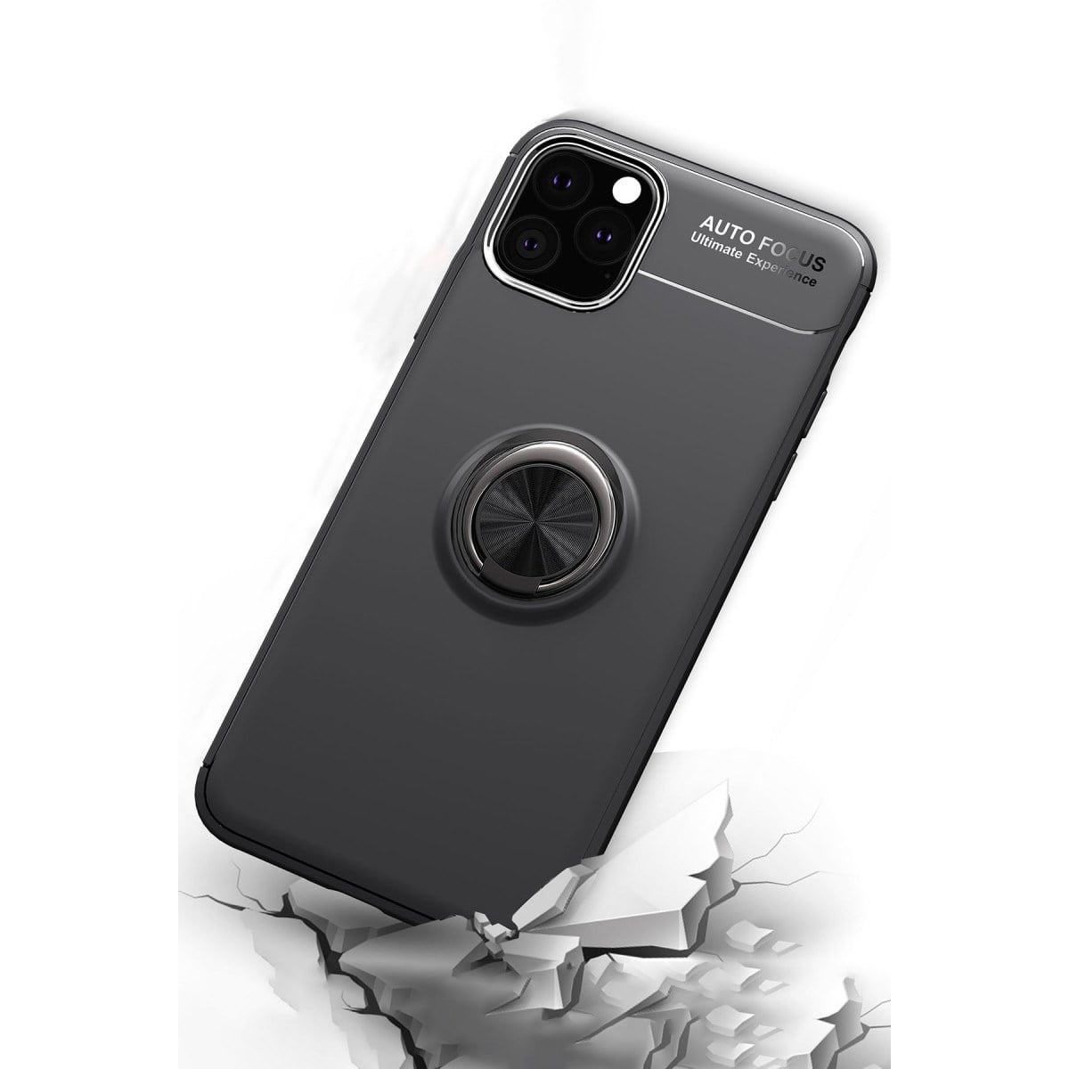 iPhone 11 Pro Kılıf Range Yüzüklü Silikon - Kırmızı