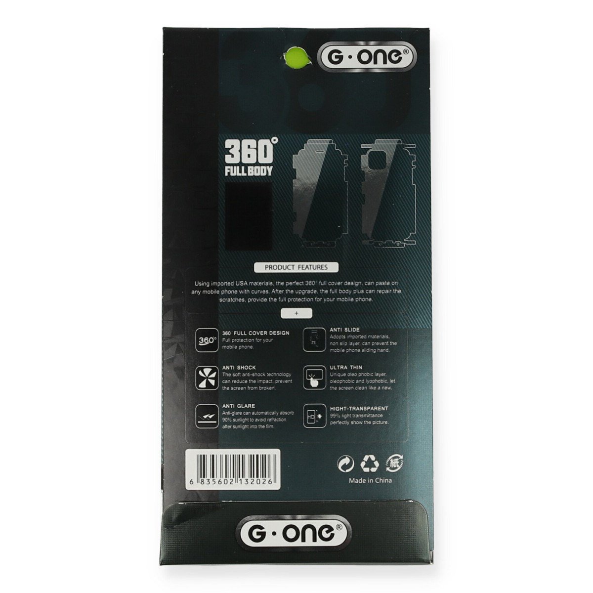 iPhone 11 Pro Max 360 Mat Full Body Arka Koruyucu
