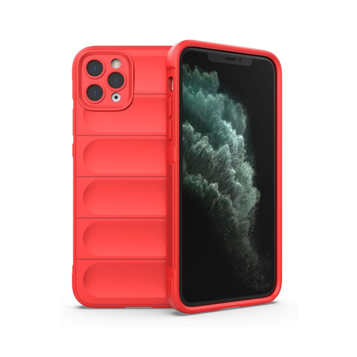 iPhone 11 Pro Max Kılıf Optimum Silikon - Kırmızı