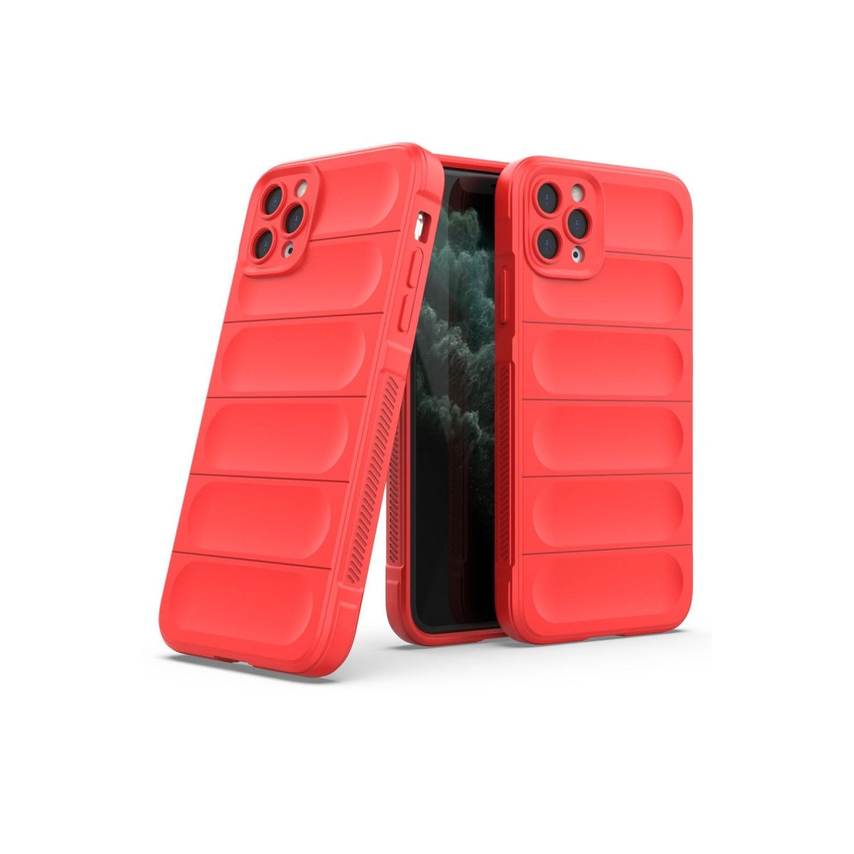 iPhone 11 Pro Max Kılıf Optimum Silikon - Kırmızı