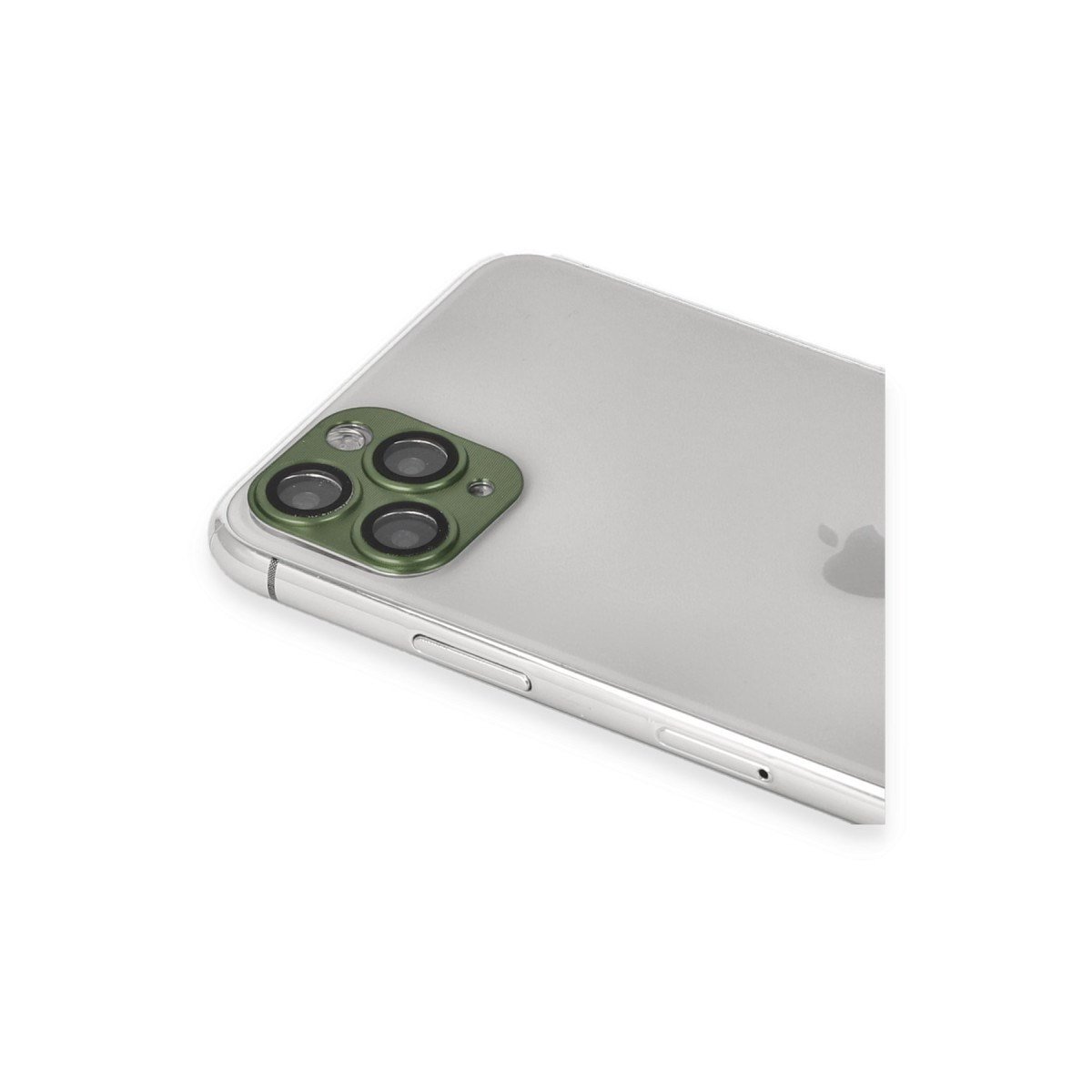iPhone 11 Pro Max Pers Alüminyum Kamera Lens - Yeşil