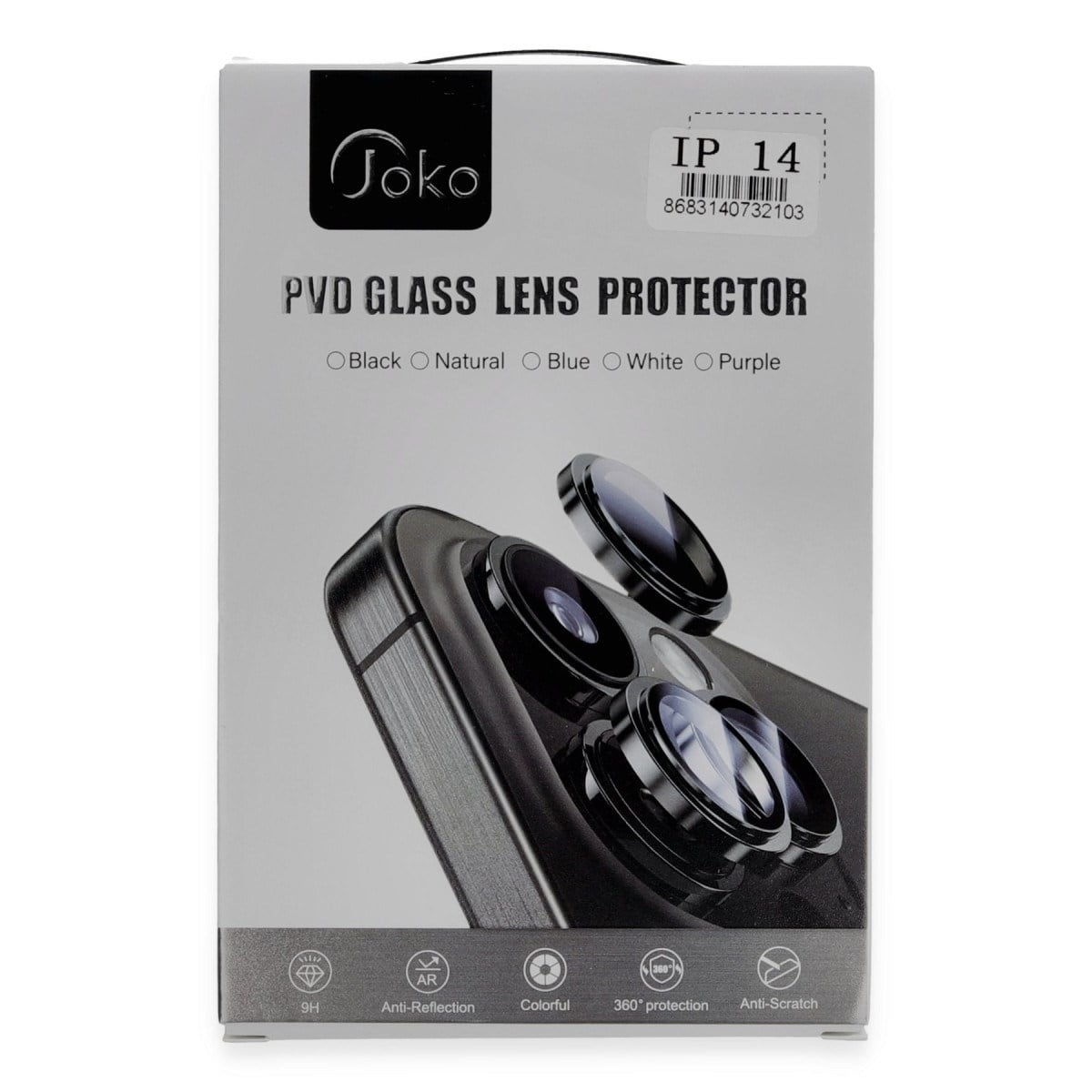 iPhone 11 PVD Metal Kamera Lens - Siyah