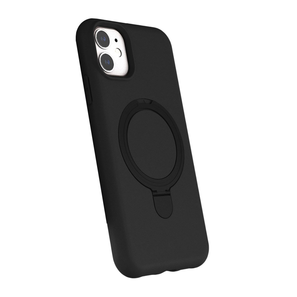 iPhone 11 Regal Magsafe Standlı Kapak - Siyah