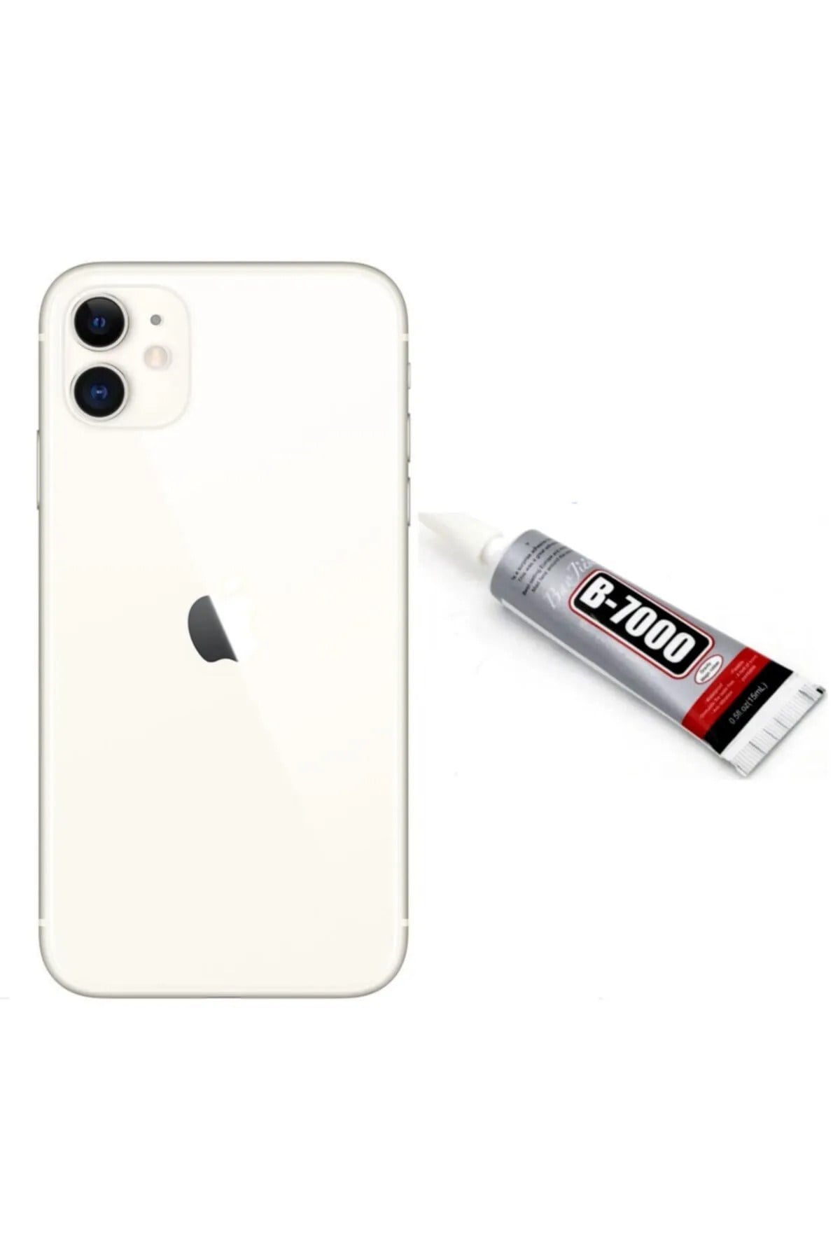 iPhone 11 Uyumlu Arka Pil Kapağı ve Yapıştırıcı Hediye (B