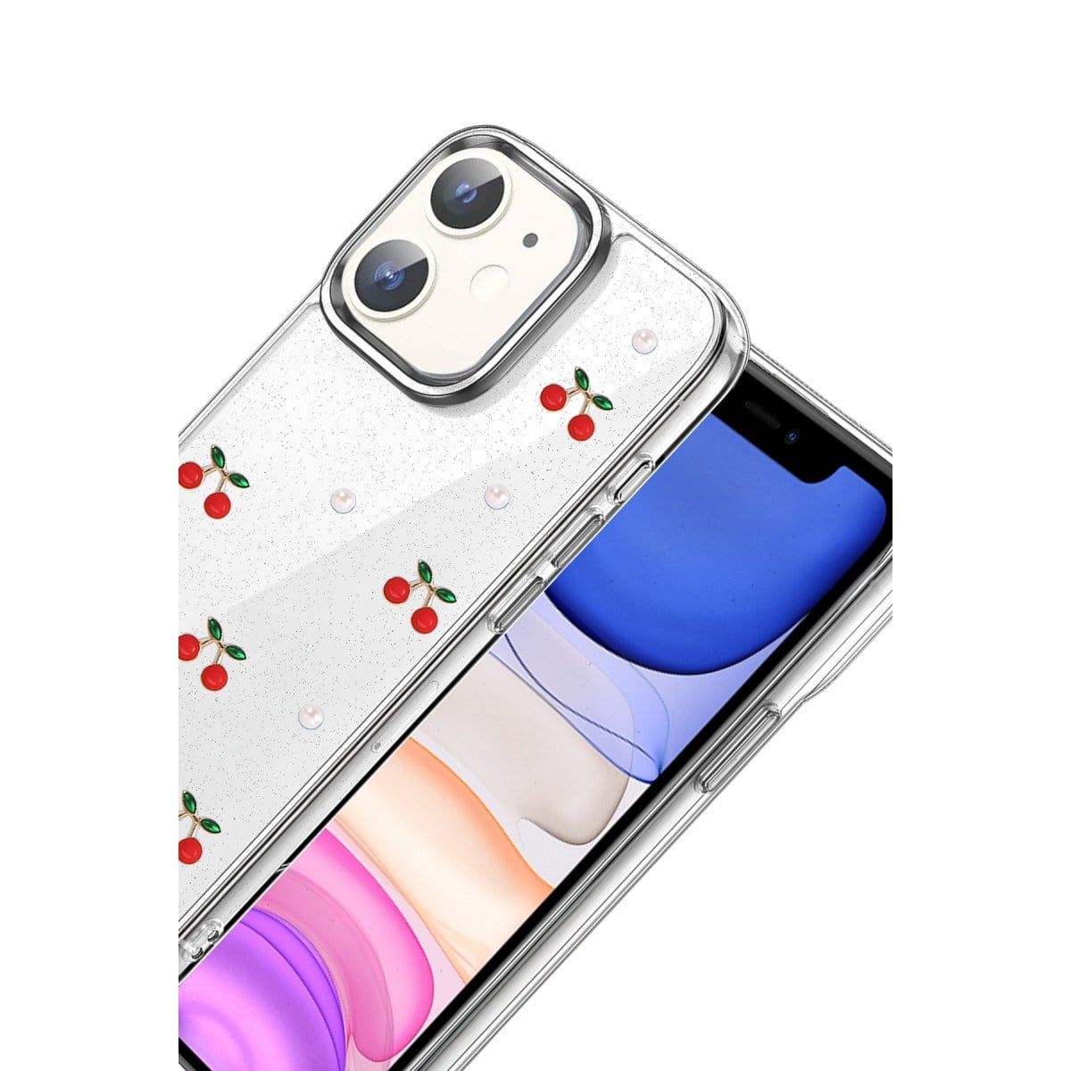 iPhone 12 Fiyonk Desenli Kapak - Desen 9