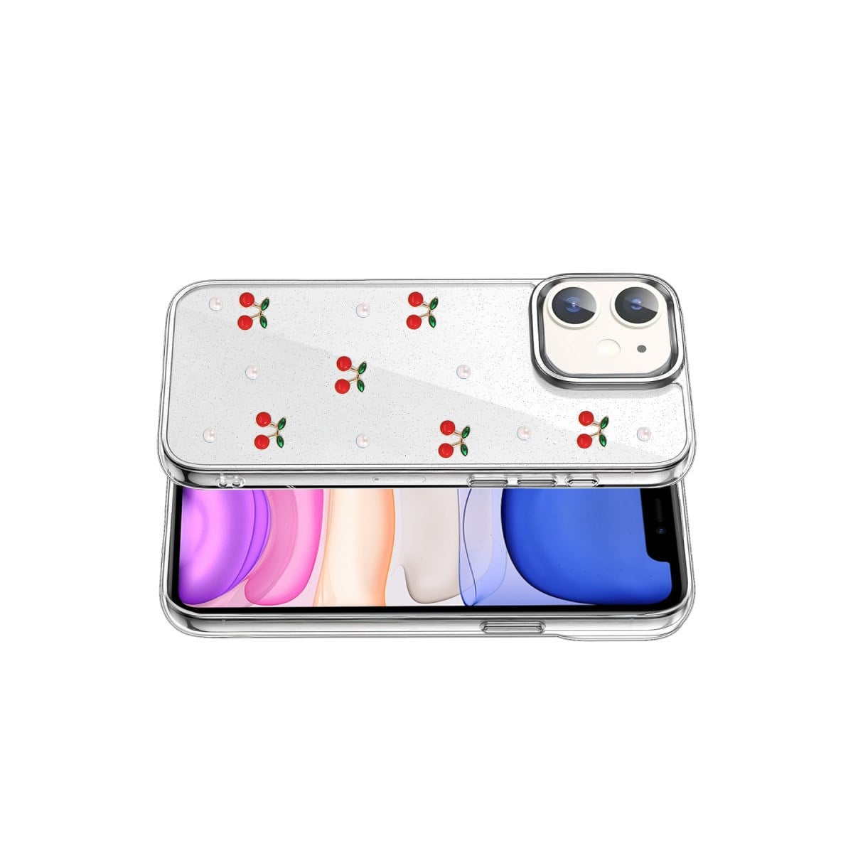 iPhone 12 Fiyonk Desenli Kapak - Desen 9