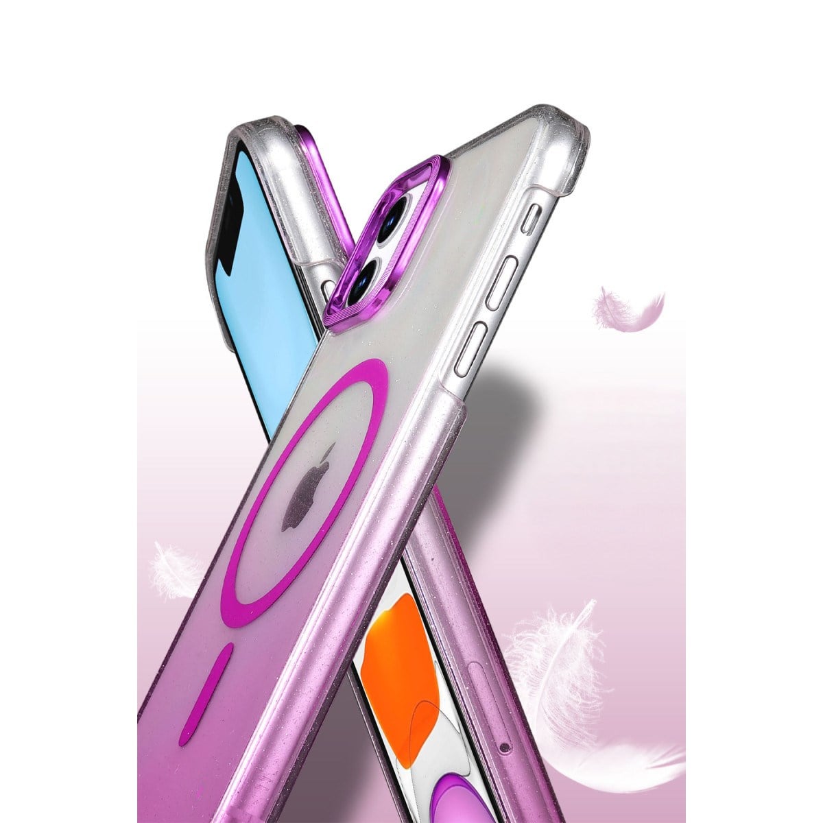 iPhone 12 Glossy Magsafe Kapak - Siyah