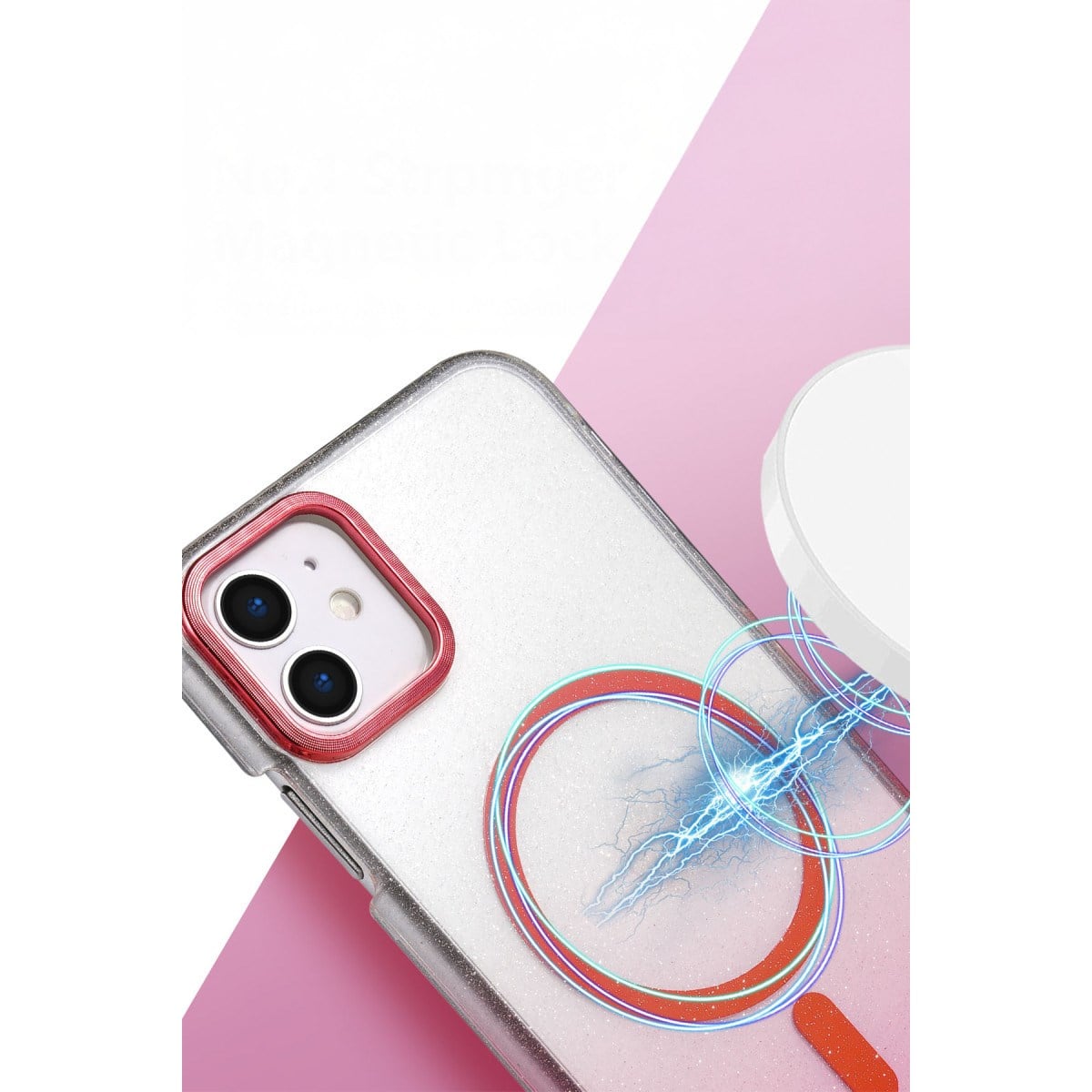iPhone 12 Glossy Magsafe Kapak - Siyah