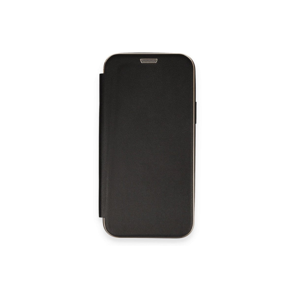 iPhone 12 Kılıf Dolpin Kapaklı - Siyah