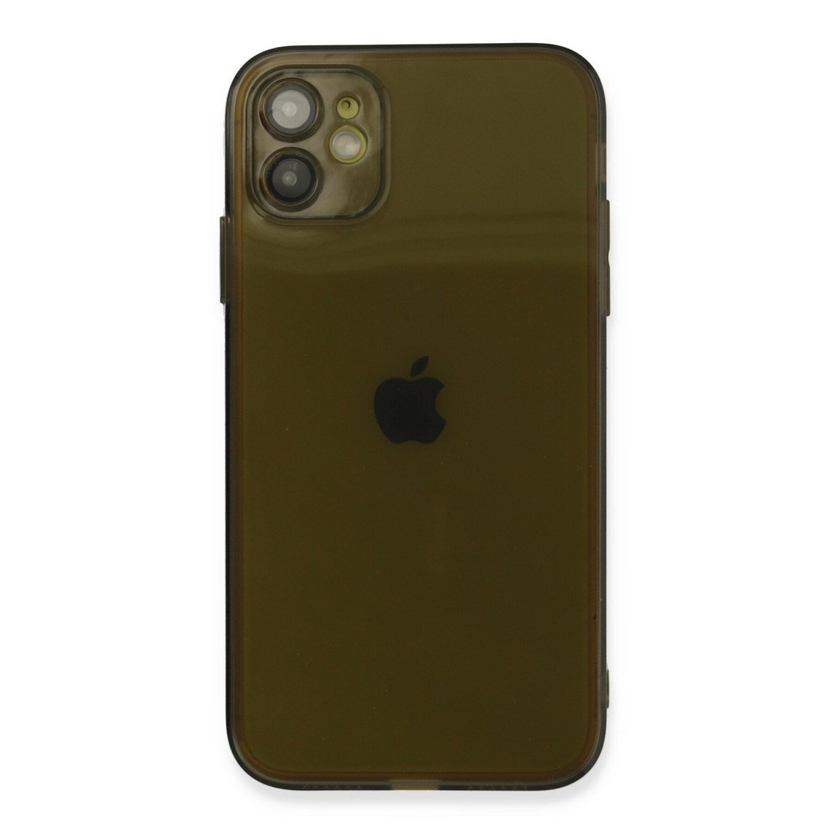 iPhone 12 Kılıf Fly Lens Silikon - Siyah