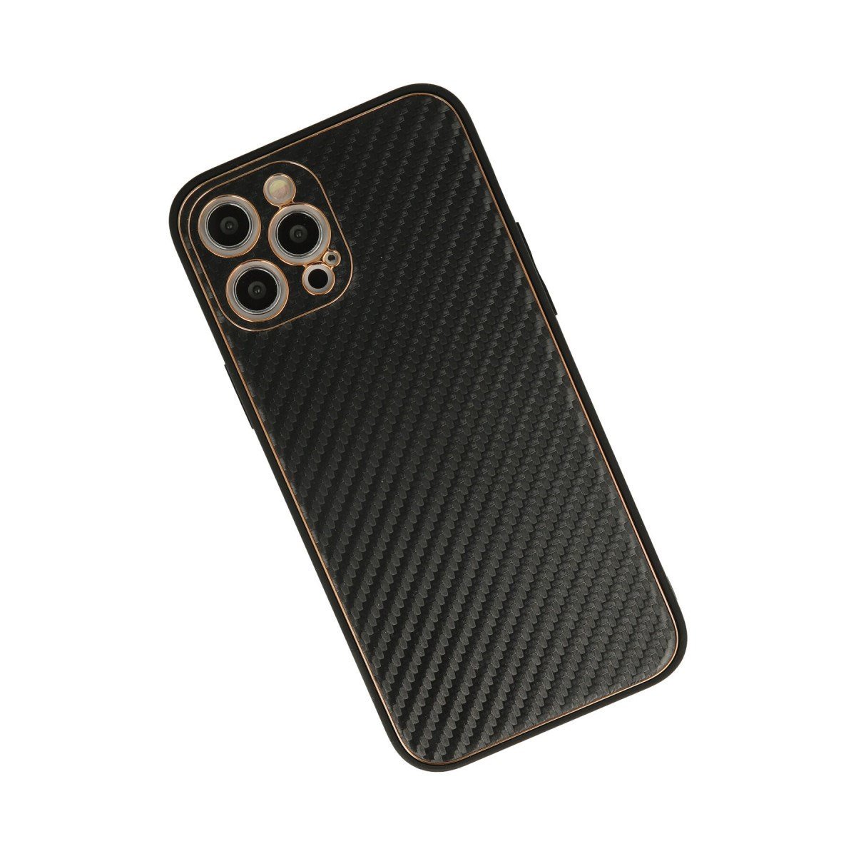 iPhone 12 Pro Kılıf Coco Karbon Silikon - Siyah